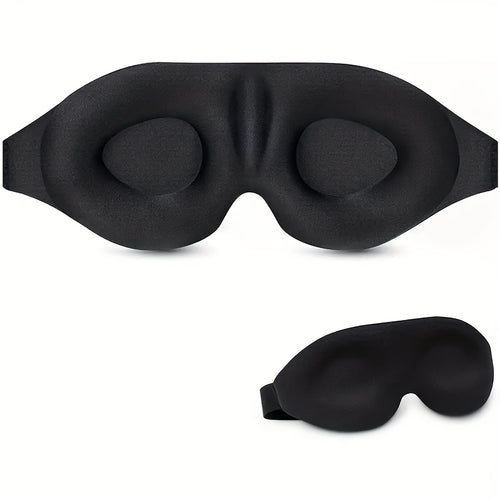 3D contoured blackout sleep mask