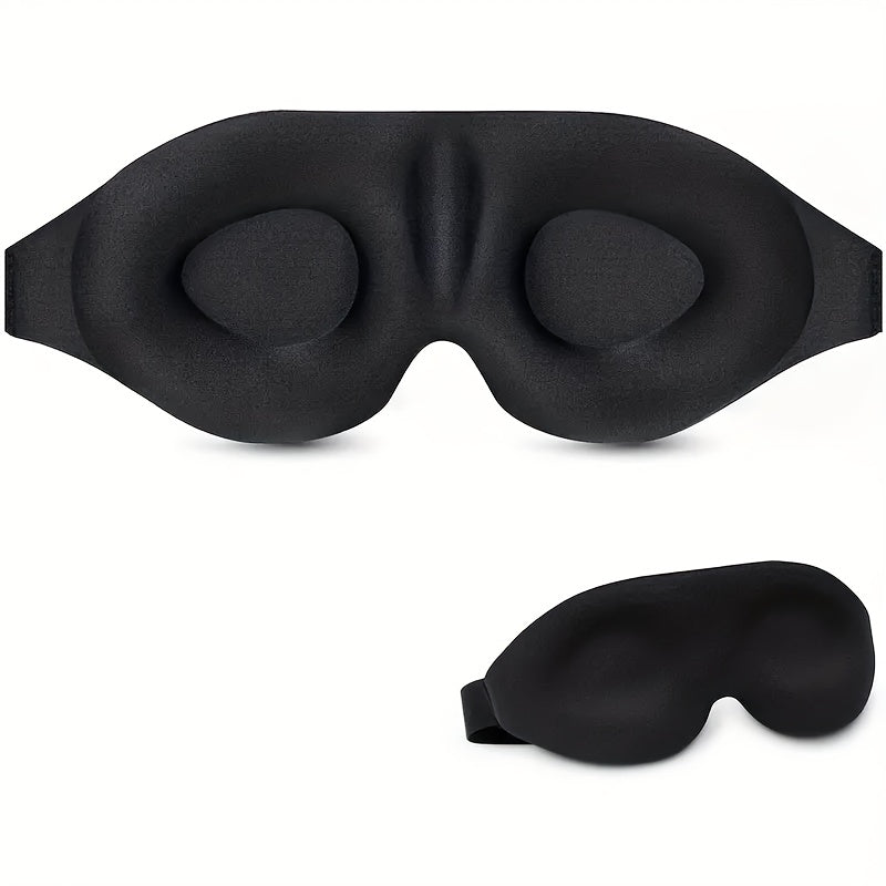 3D contoured blackout sleep mask
