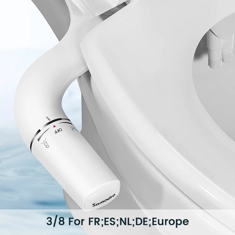 SAMODRA Ultra-Slim Bidet Attachment – Dual Nozzle & Adjustable Water Pressure 🚿