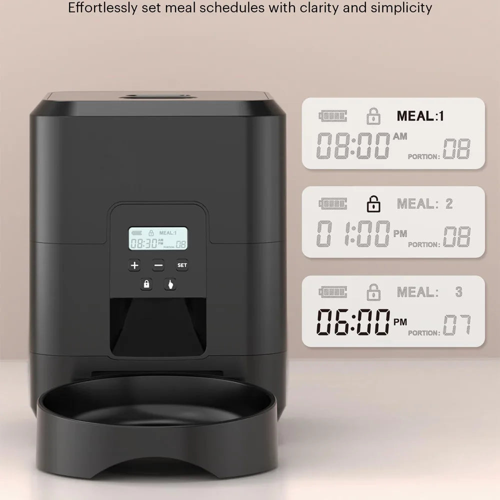 Smart Automatic Pet Feeder for Cats & Dogs – WiFi & Timer Options