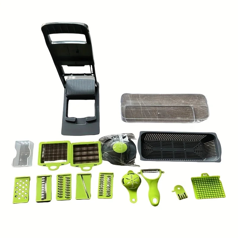 16-in-1 Vegetable Chopper & Slicer – Quick & Easy Kitchen Prep 🔥