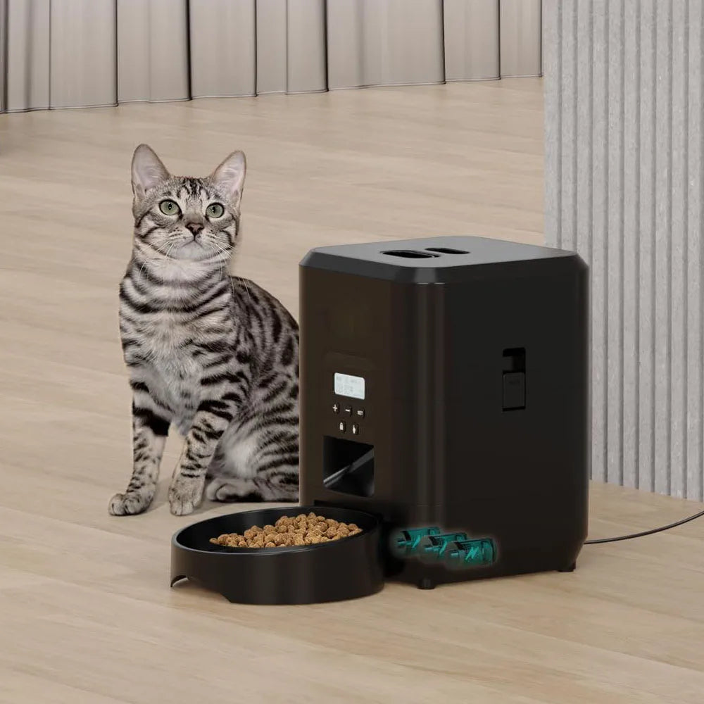 Smart Automatic Pet Feeder for Cats & Dogs – WiFi & Timer Options
