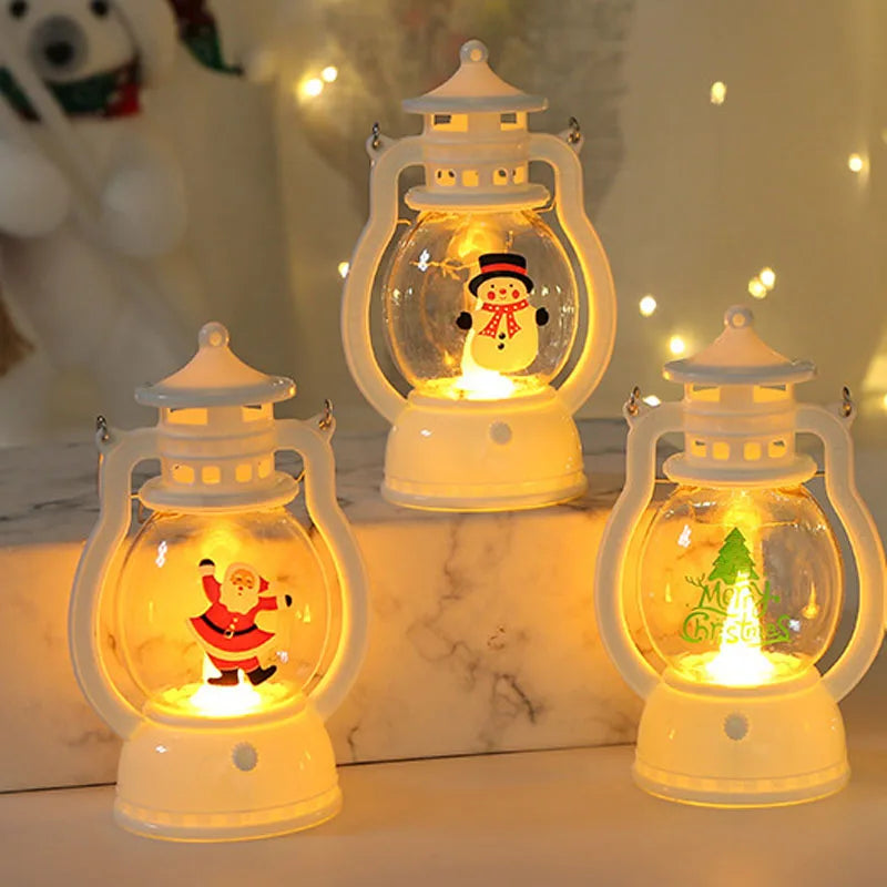 Christmas LED Snow Globe Lantern – Magical Holiday Decor
