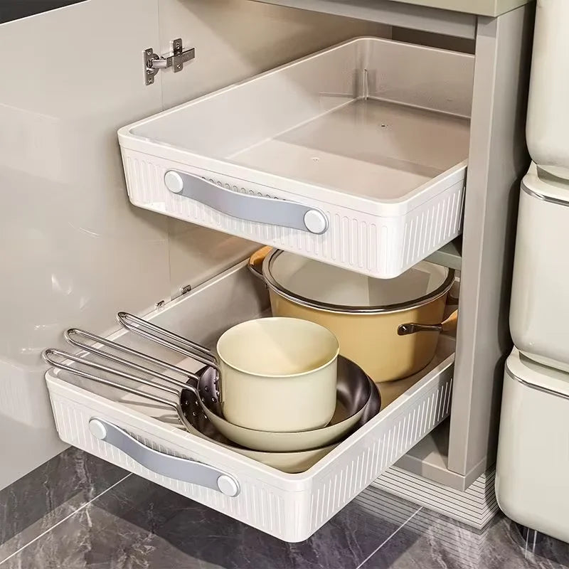 Pull-Out Cabinet Organizer – Sliding Kitchen Storage Drawer