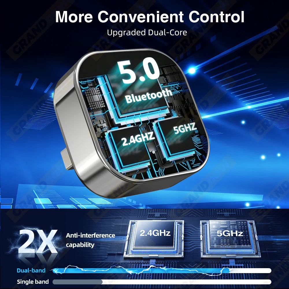 2-in-1 Wireless CarPlay & Android Auto Adapter