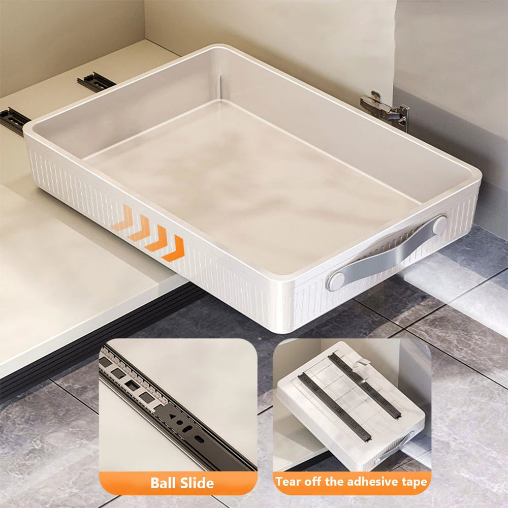Pull-Out Cabinet Organizer – Sliding Kitchen Storage Drawer