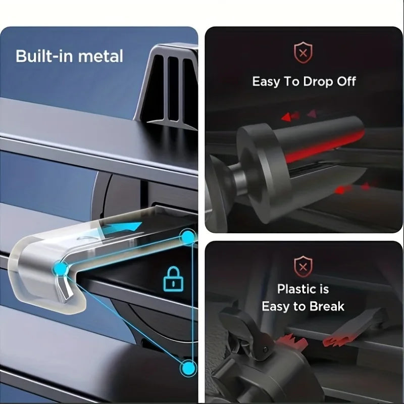360° Car Air Vent Phone Holder – Universal Smartphone Mount