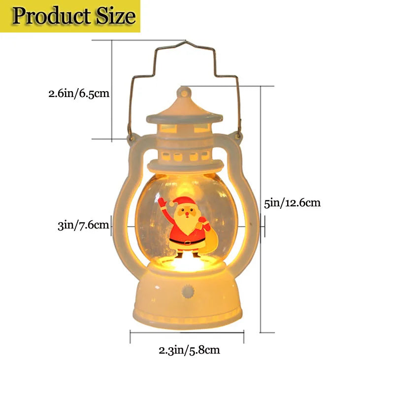 Christmas LED Snow Globe Lantern – Magical Holiday Decor