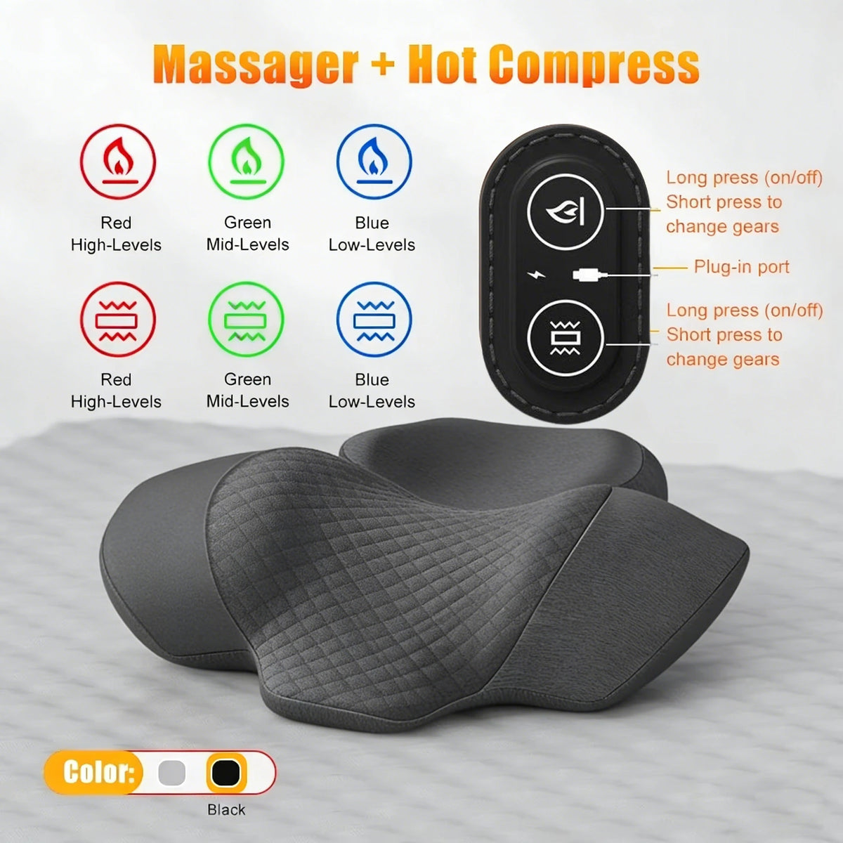 Electric Neck & Shoulder Massager with Heat