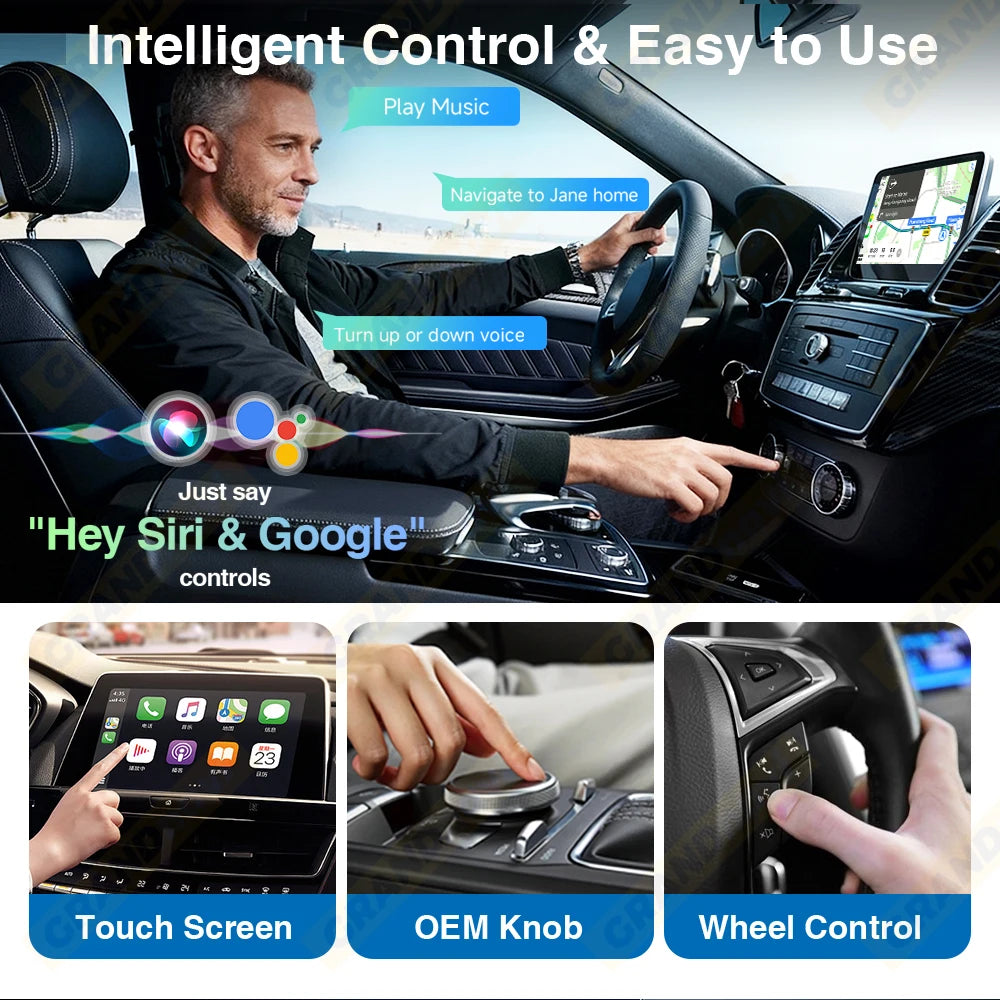 2-in-1 Wireless CarPlay & Android Auto Adapter