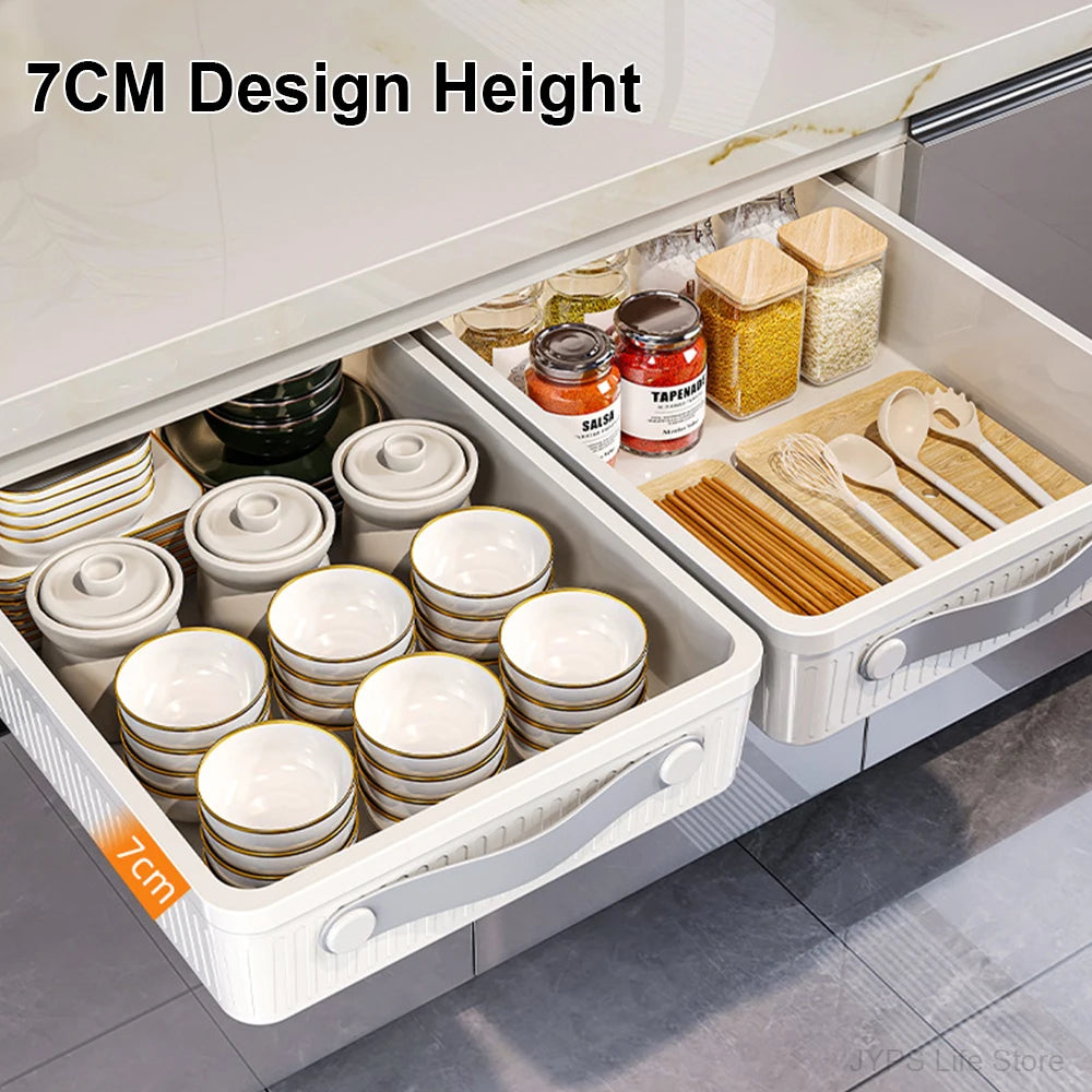 Pull-Out Cabinet Organizer – Sliding Kitchen Storage Drawer